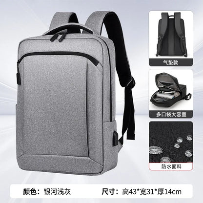 Men S Business Backpack Travel Women Commuting Light Schoolbag Waterproof Computer Bag - Waterproof