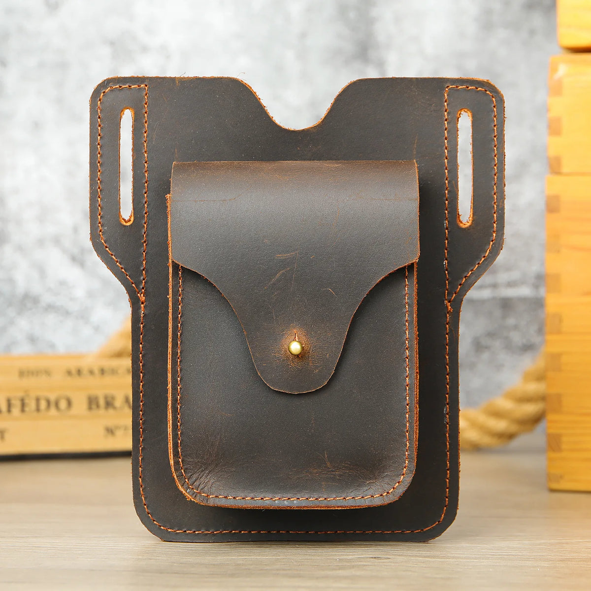 Men S Mobile Phone Storage Waist Hanging Wallet Multifunctional Tools Outdoor Site Real Belt Cover