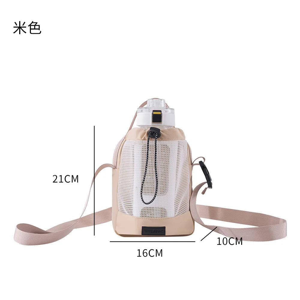 Travel Water Cup Case Portable Change Key Mobile Phone Crossbody Bag