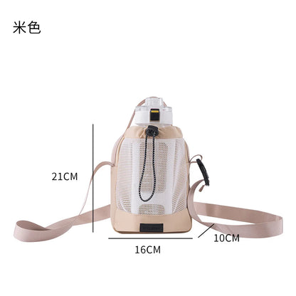 Travel Water Cup Case Portable Change Key Mobile Phone Crossbody Bag