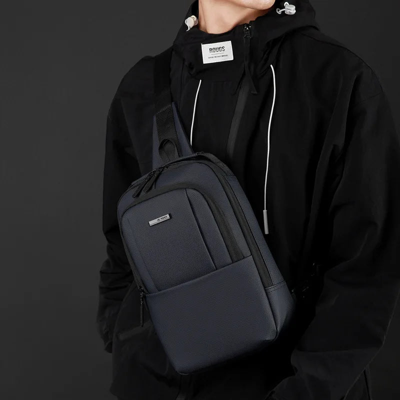 It Is Recommended Use Simple Casual Single-Shoulder Commuting Backpack Made Waterproof Nylon Fabric