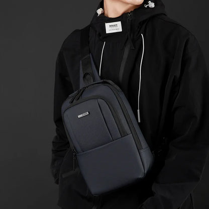 It Is Recommended Use Simple Casual Single-Shoulder Commuting Backpack Made Waterproof Nylon Fabric