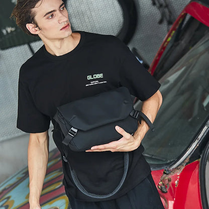 Men S Waterproof Oxford Fabric Single-Shoulder Fashionable Messenger Bag - Waterproof