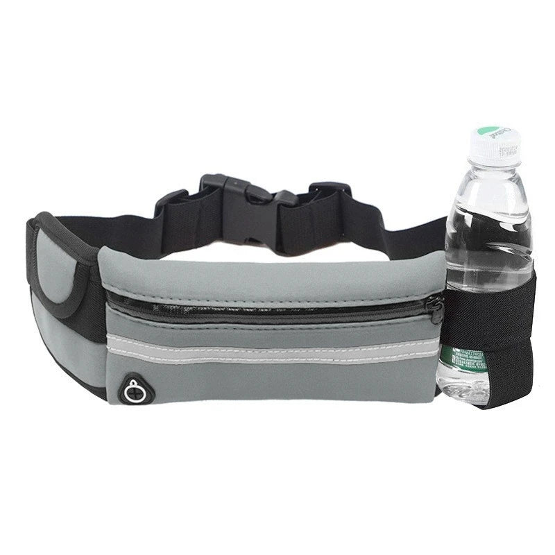 Waterproof Running Belt Fanny Pack with Water Bottle Holder
