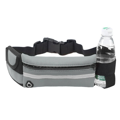 Waterproof Running Belt Fanny Pack with Water Bottle Holder