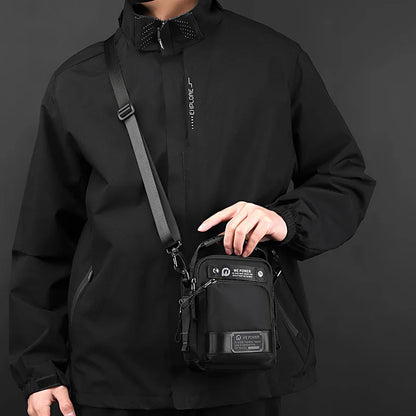 Men S Shoulder Bag Waterproof Outdoor Multifunctional Waist Leisure Cross-Body - Waterproof