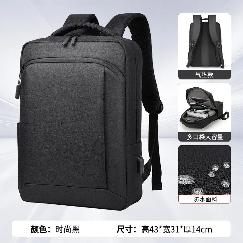 Men S Business Backpack Travel Women Commuting Light Schoolbag Waterproof Computer Bag - Waterproof
