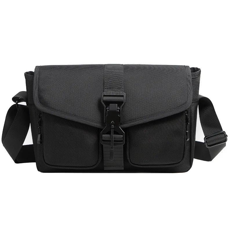Nylon Fabric Waterproof Crossbody Bag Men S Magnetic Buckle Single-Shoulder Bag Large-Capacity