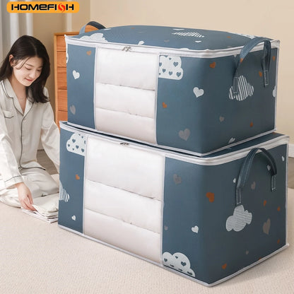 Homefish Quilt Storage Bag Multi-Functional Dustproof Moistureproof Large-Capacity Clothes Home