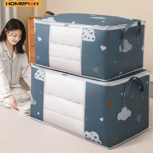 Homefish Quilt Storage Bag Multi-Functional Dustproof Moistureproof Large-Capacity Clothes Home