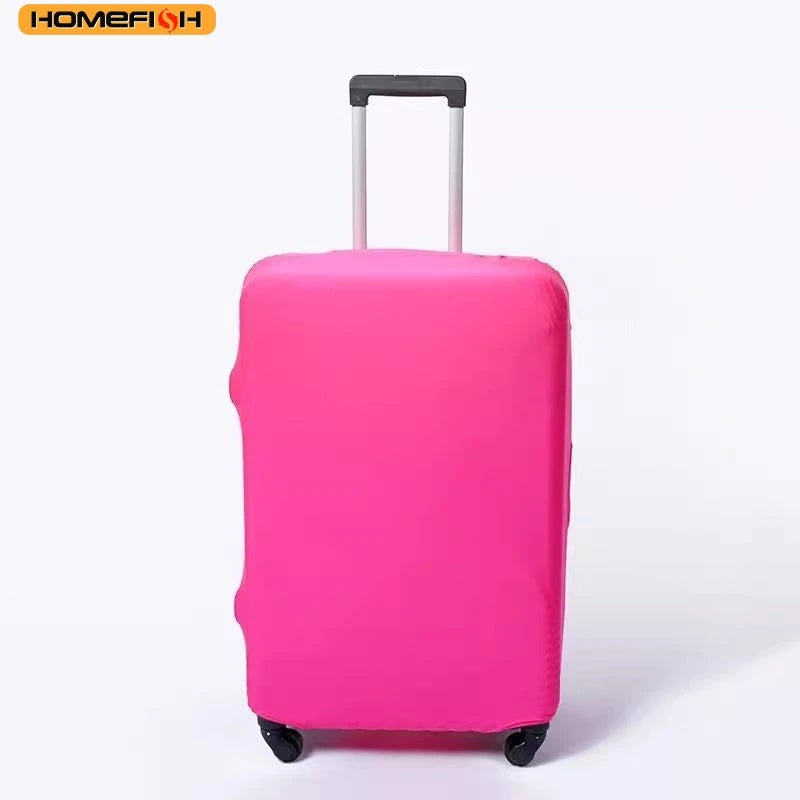 Homefish Solid Color Elastic Suitcase Dust Protector Cover