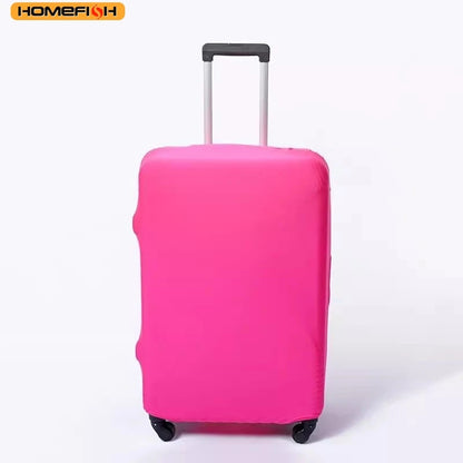 Homefish Solid Color Elastic Suitcase Dust Protector Cover