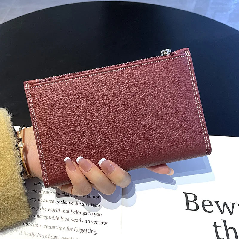 Multi-Functional Card Case Genuine Leather Lightweight