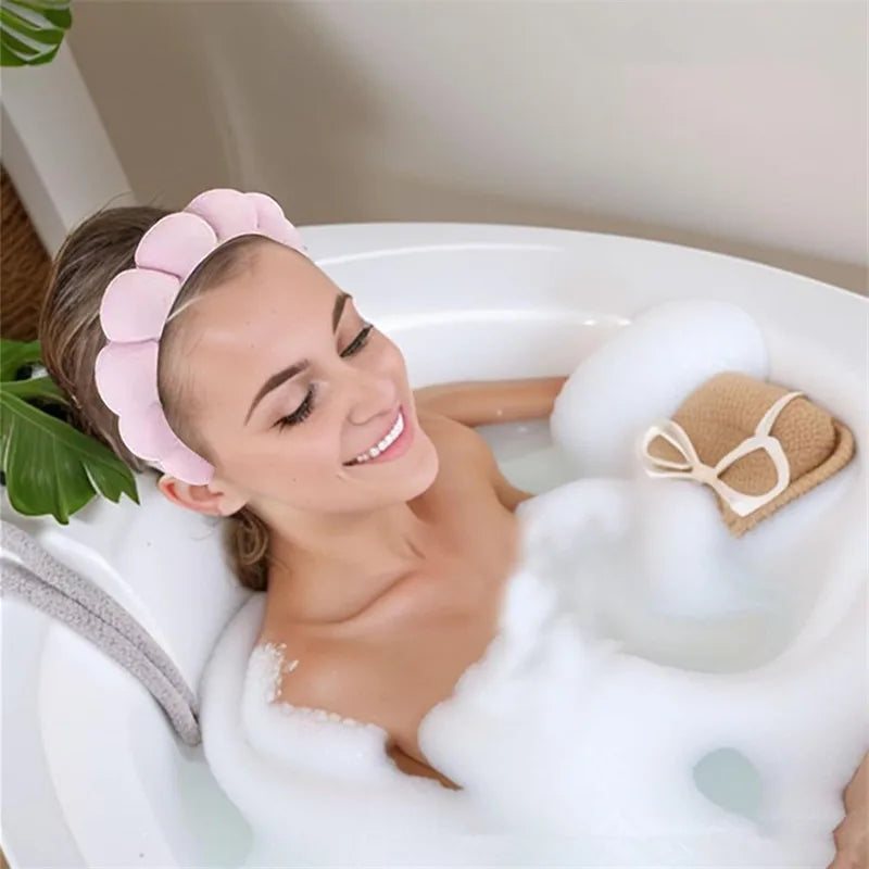 Puffy Spa Headband – Fluffy Terry Cloth Face Wash Hair Hoop