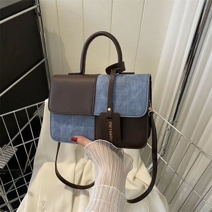 Color Block Shoulder Bag for Women