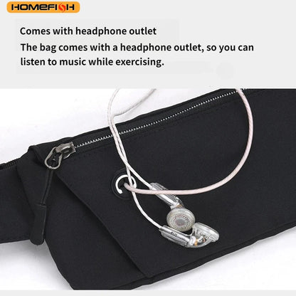 Homefish Running Waist Bag Sports Belt Pouch Mobile Phone Men Women Pack Lightweight Gym