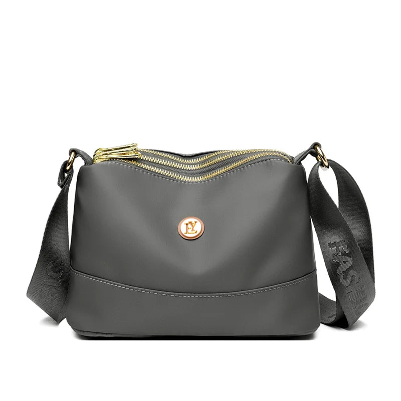 Waterproof Nylon Crossbody Bag for Women – Large Capacity Multilayer Purse