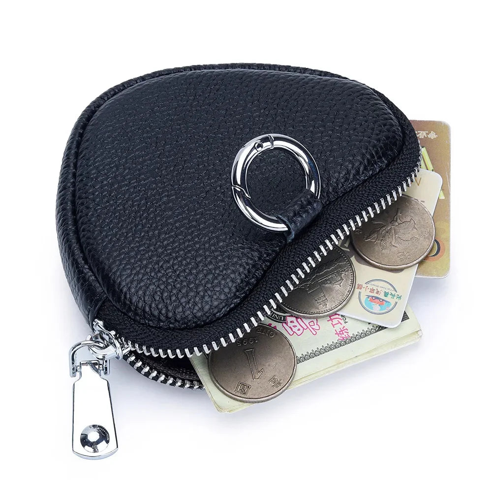 Leather Purse Lady Creative Love Earphones Coin Storage Bag Schoolbag Pendant Mini Simple Small