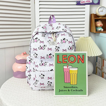 Exquisite Cute Cartoon Animal Printed Backpack Nylon Lightweight Large Capacity Casual Campus