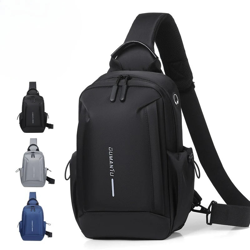 Men S Chest Bag Travel Women Crossbody Multi-Function Large Capacity Shoulder Commuting Light