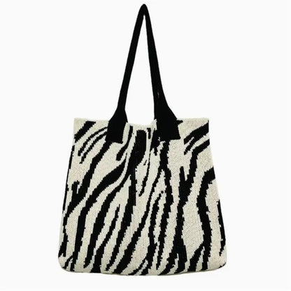 Summer Beach Tote Shoulder Bag Straw Weav Handbag Large Capacity Vacation Weaving Hollow Bags Women