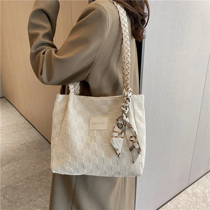 Large Canvas Shoulder Tote Bag for Women – Lightweight Casual Handbag