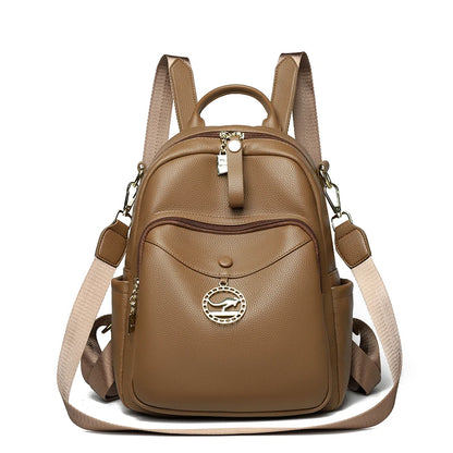 Large PU Leather Backpack for Women