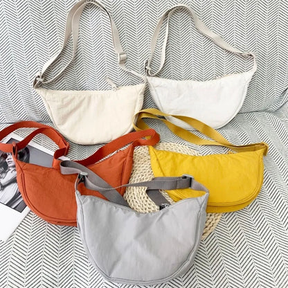 Crescent Crossbody Bag – Lightweight Shoulder Purse with Adjustable Strap