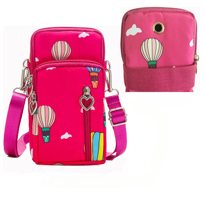 Crossbody Phone Bag for Women – Mini Shoulder Purse with Triple Compartments