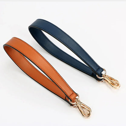 100 Genuine Leather Bag Strap Handbags Handles Handbag Short Purse Golden Buckle Replacement Belt