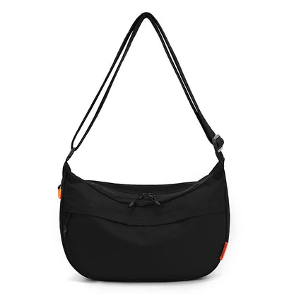 Waterproof Nylon Fabric Simple Dumpling Bag Lightweight Crossbody Bag Casual Large-Capacity