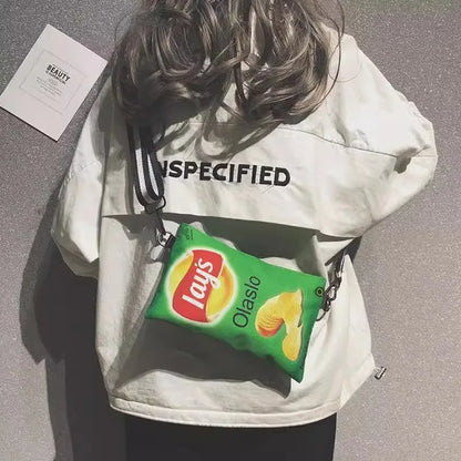 Potato Chip Crossbody Bag – Funny Novelty Shoulder Bag