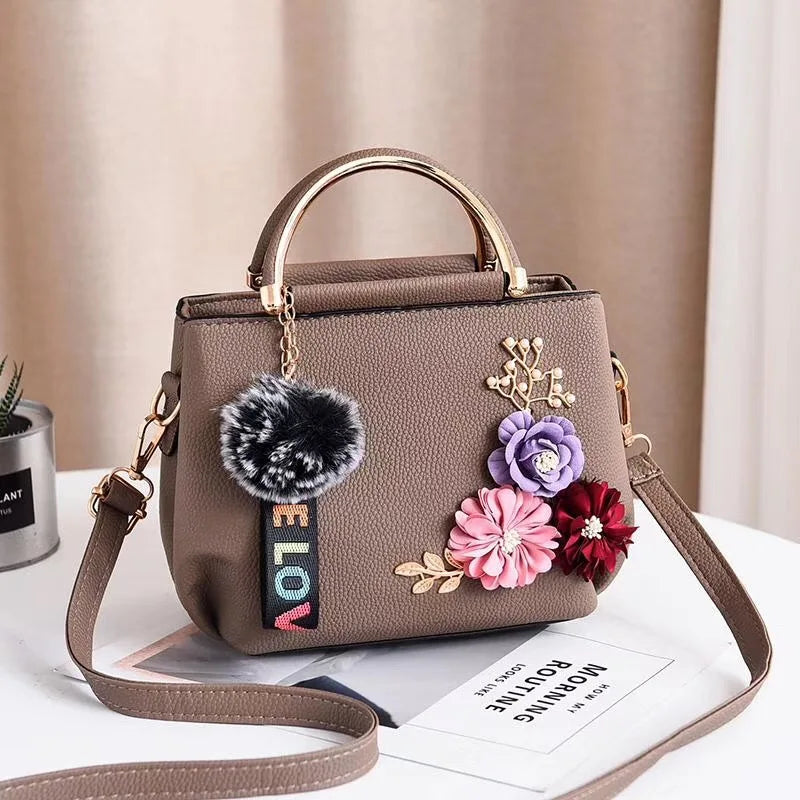 Elegant Mini Crossbody Bag 3d Flower Decor Handbag Women S Shoulder Bag Street Trends Tote Bag Purse