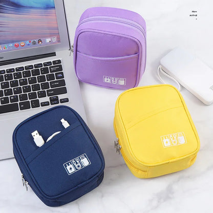 Large Capacity Shockproof Data Cable Charger Digital Sundry Sorting Multi-Function