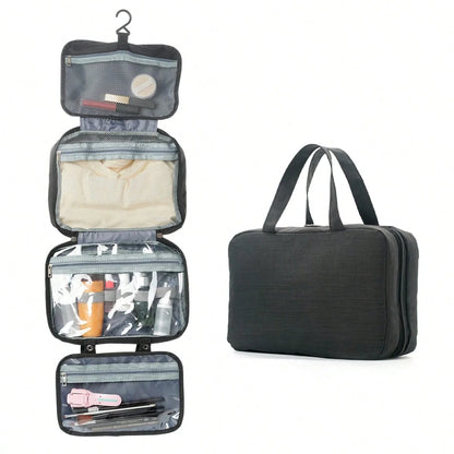 Four-Fold Dry Wet Separation Portable Bag Hanging Multi-Color Storage Toiletries Cosmetics