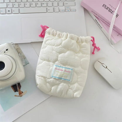 Anti-Scratch Drawstring Camera Bag Small Design Handbag Storage Dustproof Anti-Fall Lipstick Outdoor