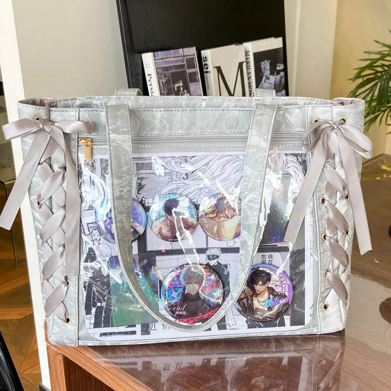Ita Bag Transparent Window Tote for Anime & Lolita Fans