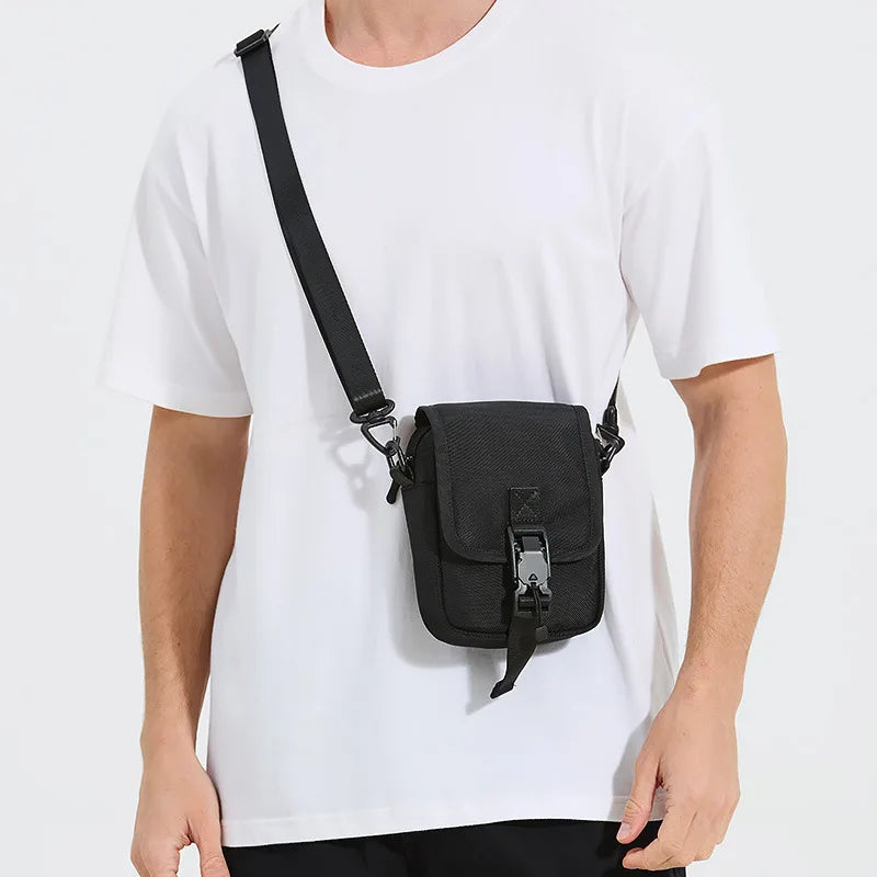 Men S Oxford Cloth Durable Casual Single-Shoulder Bag Simple Men S Multi-Functional Water-Resistant