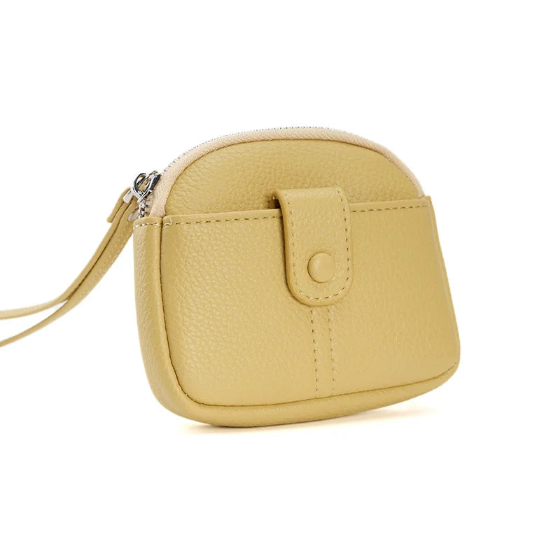 Candy-Colored Pu Soft Leather Round Women S Coin Purse - Soft