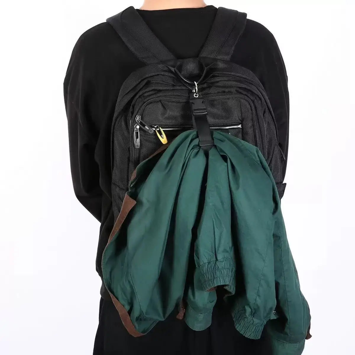 Travel Luggage Fixed Strap Backpack External Portable Release Buckle Add-A-Bag Belt Jacket Holder