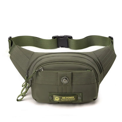 Sports Leisure Waist Bag Men Multi-Layer Multi-Zipper Lightweight Shoulder Crossbody Commuting Chest