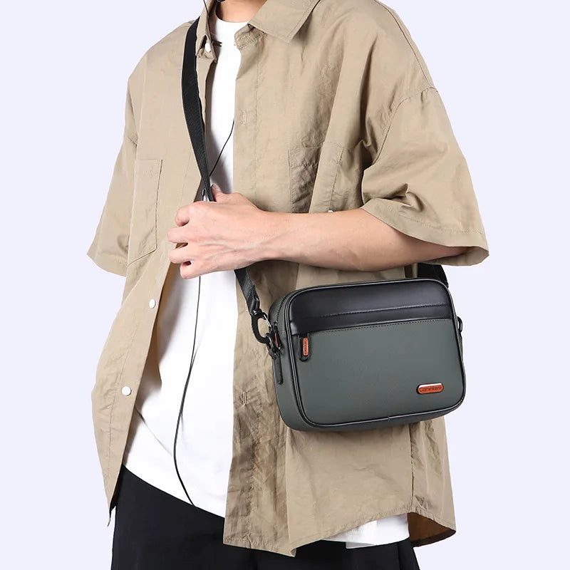 Large Capacity Crossbody Bag Men Spring Simple Casual Business Outdoor Travel Portable Handheld