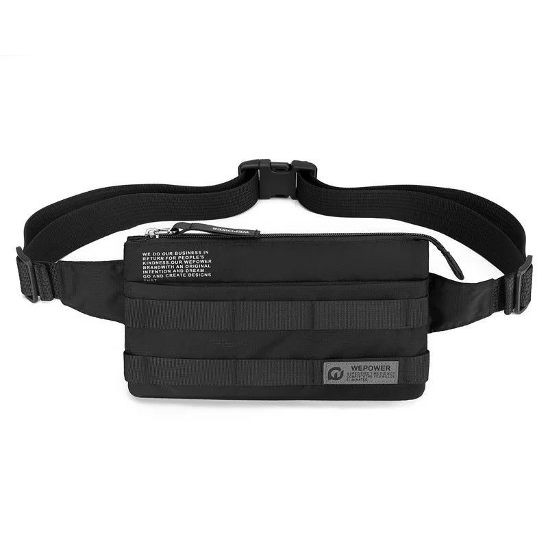 Ultra-Light Nylon Fabric Commuter Small Crossbody Bag Lightweight Wearable Waist Bag