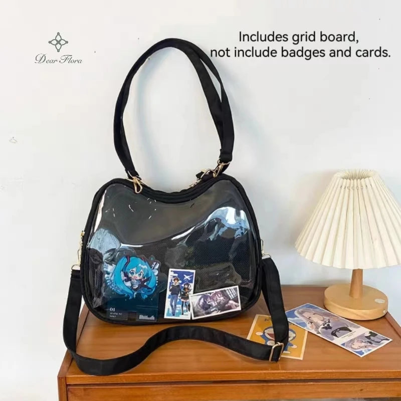 Cat-Shaped Ita Bag – Transparent Crossbody Shoulder Bag