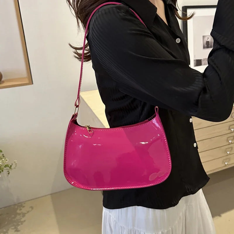 Retro PU Leather Hobo Shoulder Bag – Casual Women's Underarm Purse