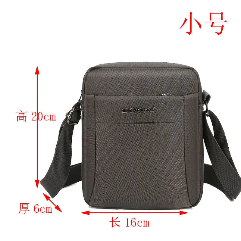 Single-Shoulder Bag Men Oxford Fabric Crossbody Cash Register Bag Women
