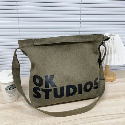 Canvas Messenger Bag – Vintage Retro Large Capacity Shoulder Bag