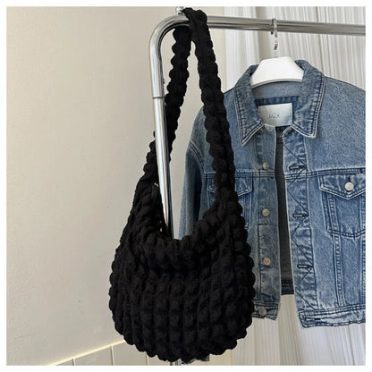 Bubble Quilted Handbag for Women – Lightweight Puffy Tote Bag