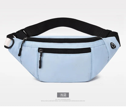 Fashionable Waist Bag Simple Multifunctional Shoulder Crossbody Go Out Oxford Cloth Change Mobile