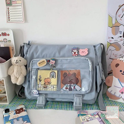 Waterproof Nylon Crossbody Bag for Women & Teen Girls